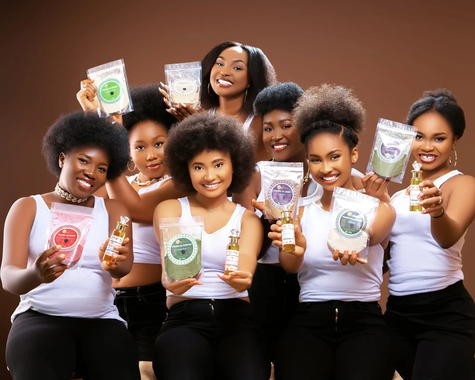 L'équipe Das'hair et la gamme complète des produits du laboratoire